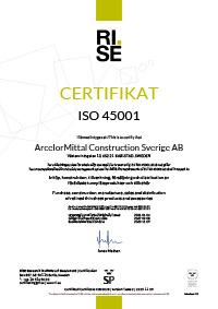 Certifikat 45001